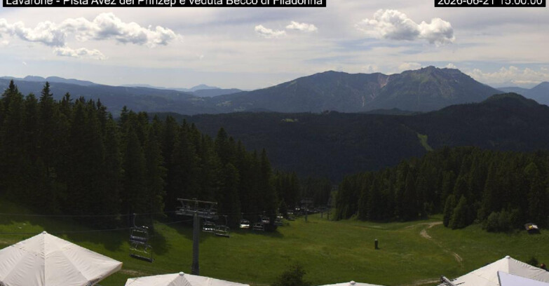 Webcam Ski Area Lavarone  - Pista Avez- seggiovia Lagh.