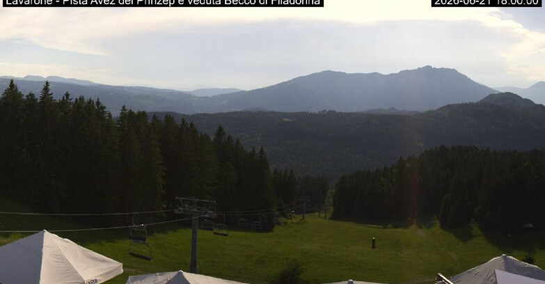 Webcam Ski Area Lavarone  - Pista Avez- seggiovia Lagh.