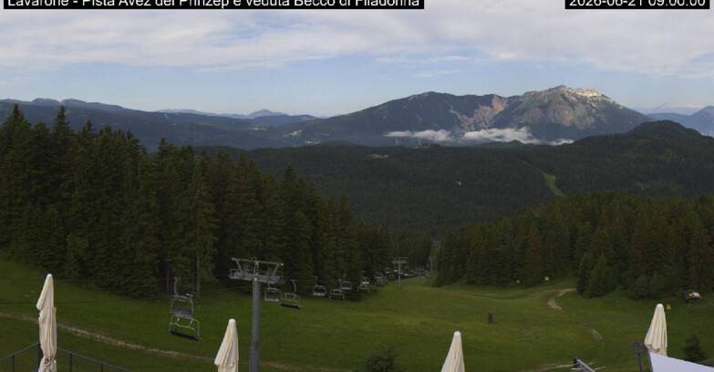 Webcam Ski Area Lavarone  - Pista Avez- seggiovia Lagh.