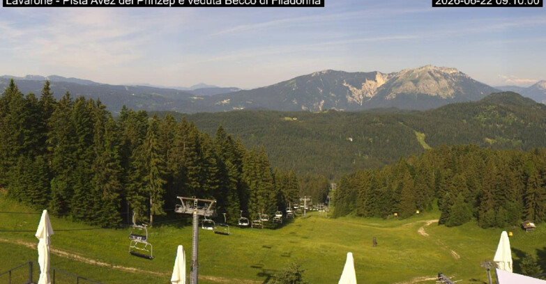 Webcam Ski Area Lavarone  - Pista Avez- seggiovia Lagh.