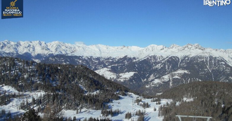 Webcam Ski area Campiglio Dolomiti di Brenta Val di Sole Val Rendena - Nuova Seggiovia Vigo