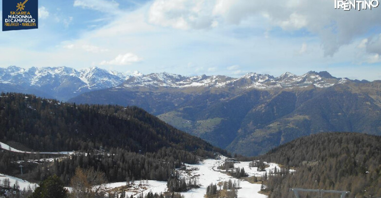 Webcam Folgarida-Marilleva  (Skiarea Campiglio Dolomiti di Brenta - Val di Sole Val Rendena) - Val Panciana