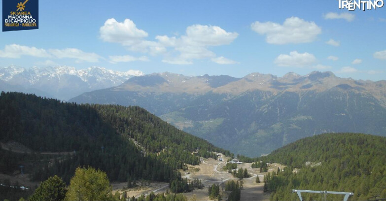 Webcam Folgarida-Marilleva  (Skiarea Campiglio Dolomiti di Brenta - Val di Sole Val Rendena) - Val Panciana