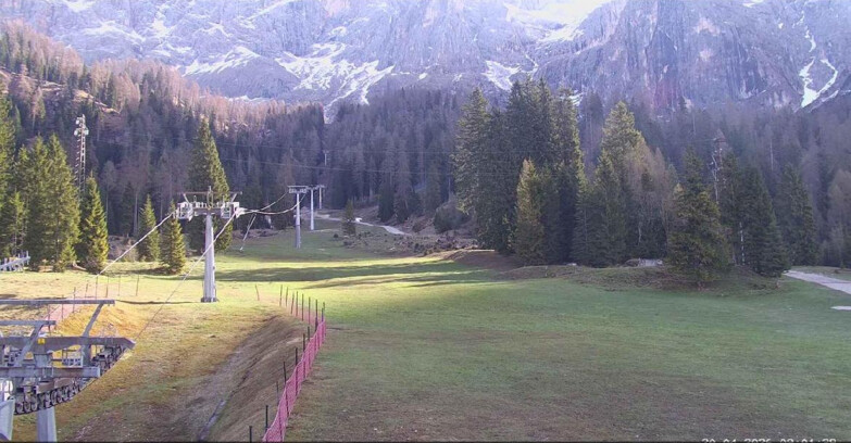 Webcam Сан-Мартино-ди-Кастроцца - Пассо-Ролле - Pista Col Verde