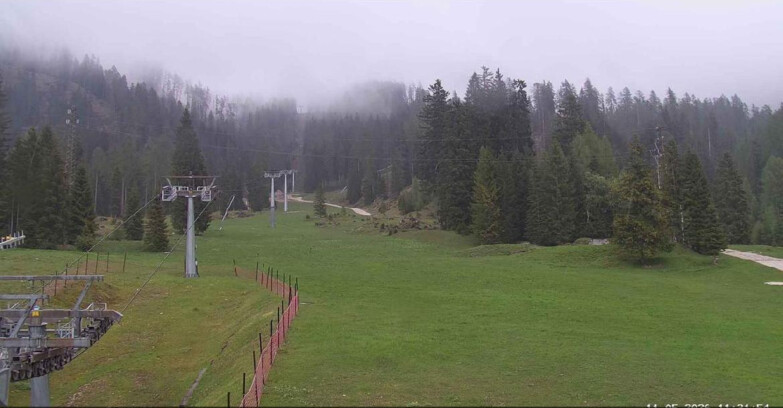 Webcam San Martino di Castrozza - Passo Rolle - Pista Col Verde