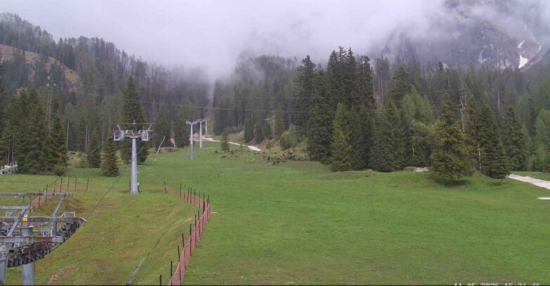 Webcam Сан-Мартино-ди-Кастроцца - Пассо-Ролле - Pista Col Verde