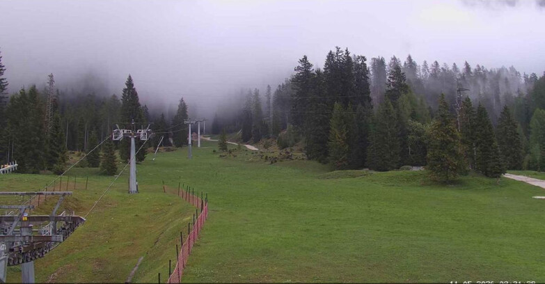 Webcam San Martino di Castrozza - Passo Rolle - Pista Col Verde