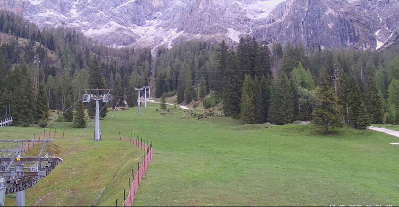 Webcam San Martino di Castrozza - Passo Rolle - Pista Col Verde