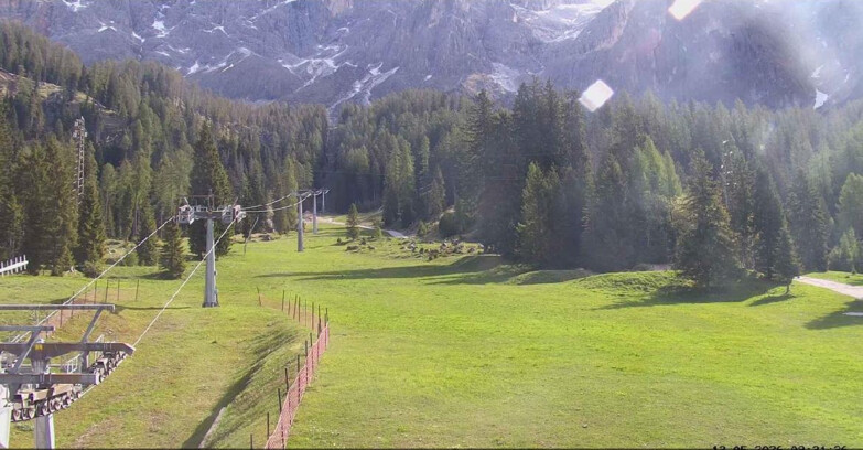 Webcam San Martino di Castrozza - Passo Rolle - Pista Col Verde