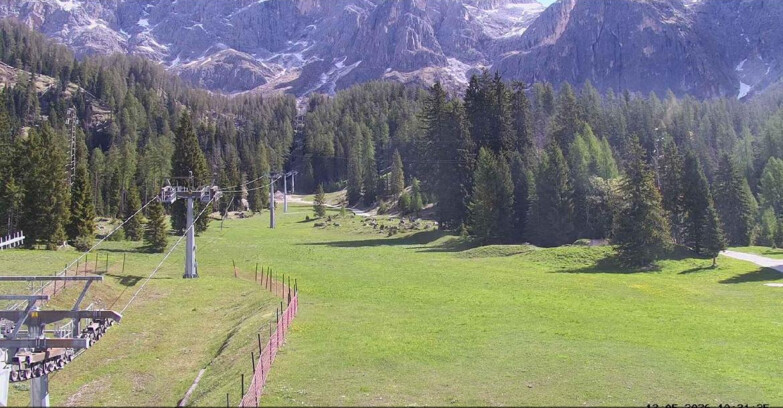 Webcam San Martino di Castrozza - Passo Rolle - Pista Col Verde