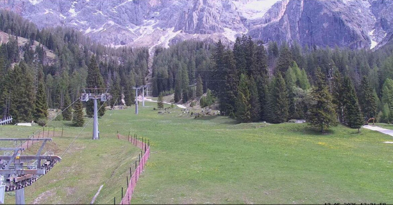 Webcam San Martino di Castrozza - Passo Rolle - Pista Col Verde