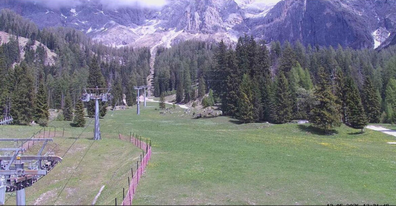 Webcam San Martino di Castrozza - Passo Rolle - Pista Col Verde