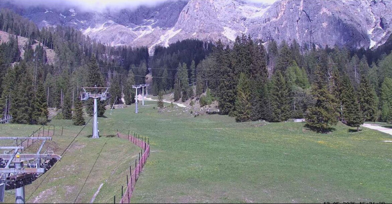 Webcam San Martino di Castrozza - Passo Rolle - Pista Col Verde