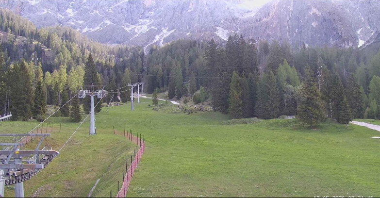 Webcam San Martino di Castrozza - Passo Rolle - Pista Col Verde