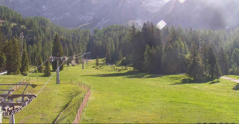 Webcam San Martino di Castrozza - Passo Rolle - Pista Col Verde