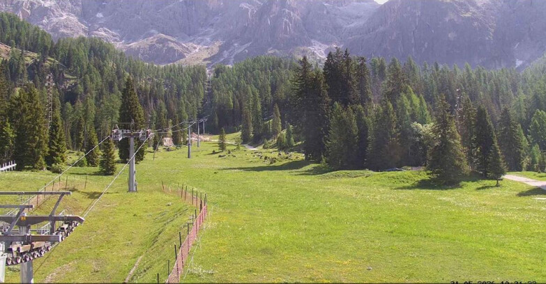 Webcam San Martino di Castrozza - Passo Rolle - Pista Col Verde