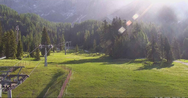 Webcam San Martino di Castrozza - Passo Rolle - Pista Col Verde