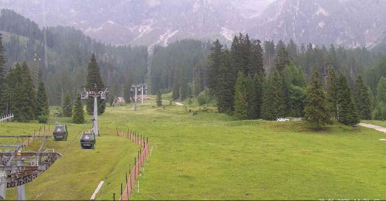 Webcam San Martino di Castrozza - Passo Rolle - Pista Col Verde