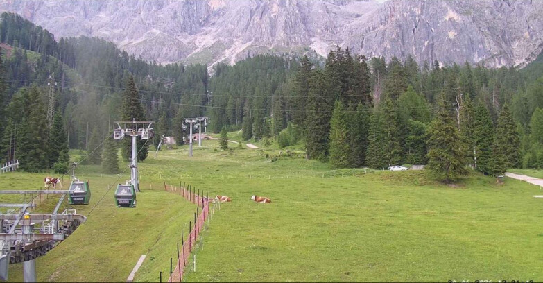 Webcam San Martino di Castrozza - Passo Rolle - Pista Col Verde