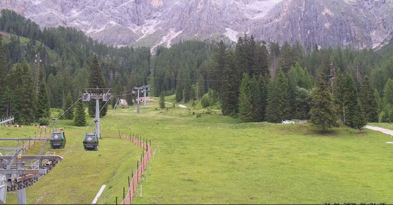Webcam San Martino di Castrozza - Passo Rolle - Pista Col Verde