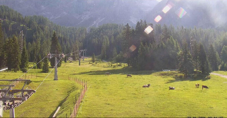 Webcam San Martino di Castrozza - Passo Rolle - Pista Col Verde