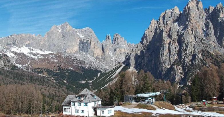 Webcam Виго-ди-Фасса-Пера-Чампедие  - Vigo - Torri del Vajolet