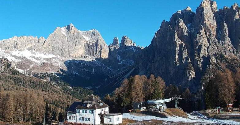 Webcam Виго-ди-Фасса-Пера-Чампедие  - Vigo - Torri del Vajolet