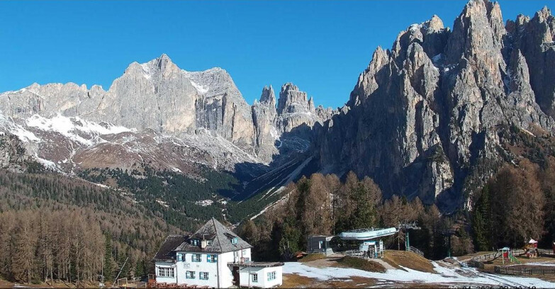 Webcam Виго-ди-Фасса-Пера-Чампедие  - Vigo - Torri del Vajolet