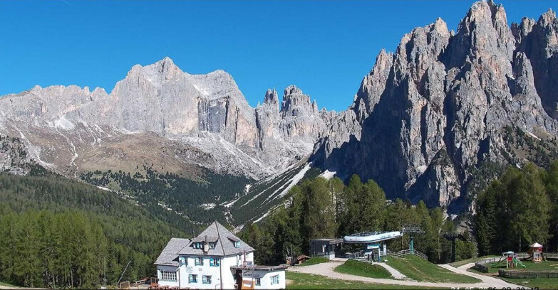 Webcam Vigo di Fassa-Pera-Ciampedie - Vigo - Torri del Vajolet