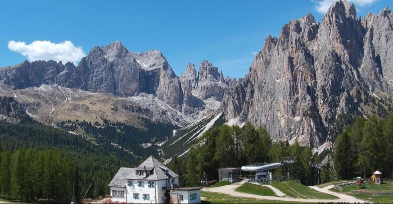 Webcam Vigo di Fassa-Pera-Ciampedie - Vigo - Torri del Vajolet