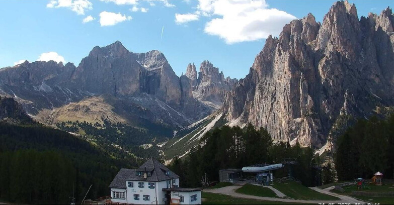 Webcam Vigo di Fassa-Pera-Ciampedie - Vigo - Torri del Vajolet