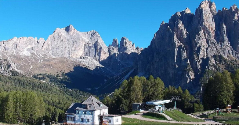 Webcam Vigo di Fassa-Pera-Ciampedie - Vigo - Torri del Vajolet