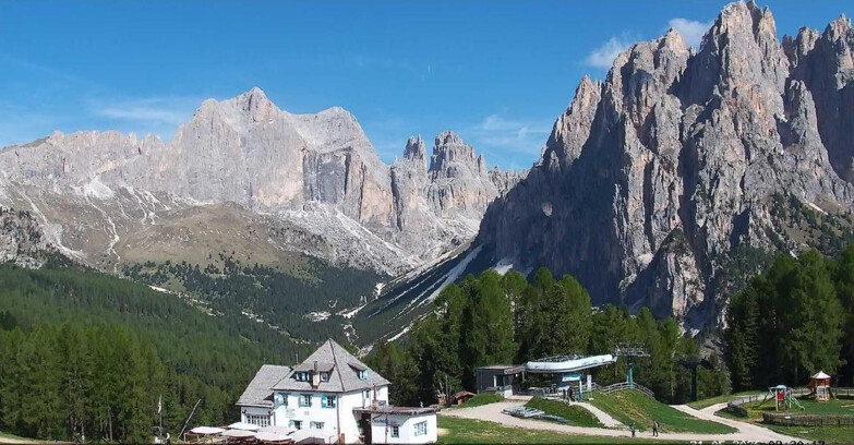 Webcam Vigo di Fassa-Pera-Ciampedìe - Vigo - Torri del Vajolet