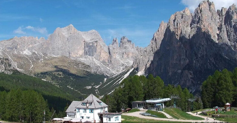 Webcam Vigo di Fassa-Pera-Ciampedìe - Vigo - Torri del Vajolet