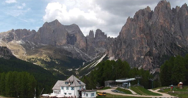 Webcam Vigo di Fassa-Pera-Ciampedìe - Vigo - Torri del Vajolet