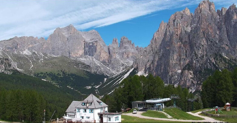 Webcam Vigo di Fassa-Pera-Ciampedie - Vigo - Torri del Vajolet