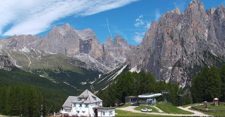 Webcam Vigo di Fassa-Pera-Ciampedie - Vigo - Torri del Vajolet