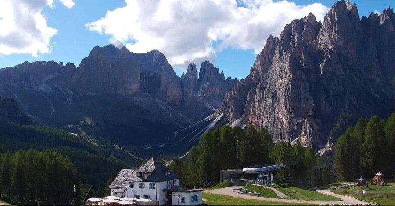 Webcam Vigo di Fassa-Pera-Ciampedìe - Vigo di Fassa - Torri del Vajolet