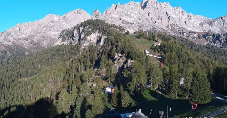 Webcam Vigo di Fassa-Pera-Ciampedie - Vigo - seggiovia Prà Martin 