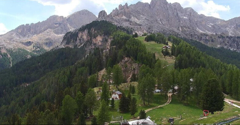 Webcam Vigo di Fassa-Pera-Ciampedìe - Vigo - seggiovia Prà Martin