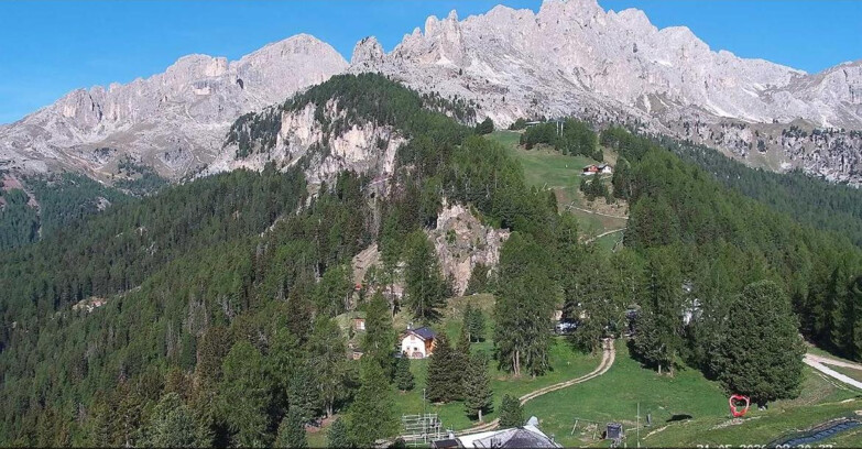 Webcam Vigo di Fassa-Pera-Ciampedìe - Vigo - seggiovia Prà Martin