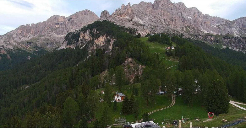 Webcam Vigo di Fassa-Pera-Ciampedie - Vigo - seggiovia Prà Martin 