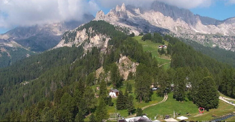 Webcam Vigo di Fassa-Pera-Ciampedìe - Vigo - seggiovia Prà Martin