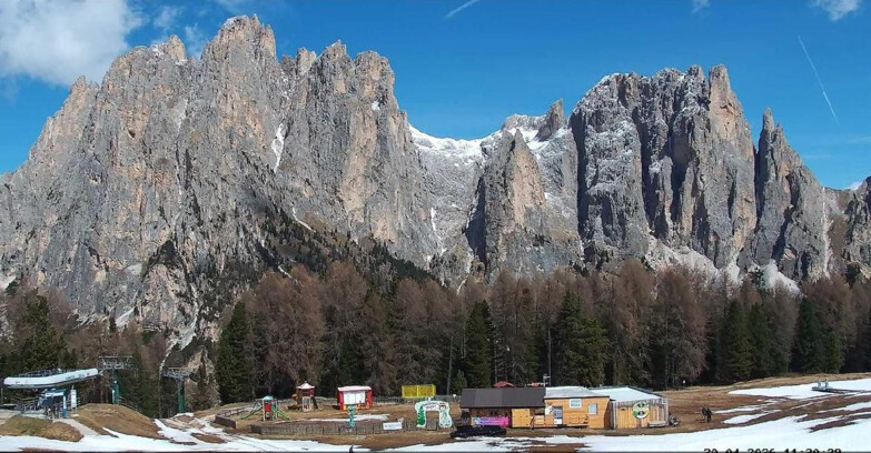 Webcam Vigo di Fassa-Pera-Ciampedie - Vigo - dirupi di Larsech