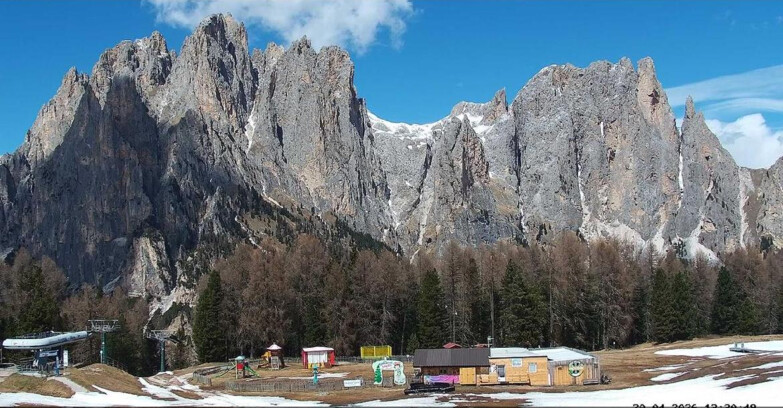 Webcam Vigo di Fassa-Pera-Ciampedie - Vigo - dirupi di Larsech