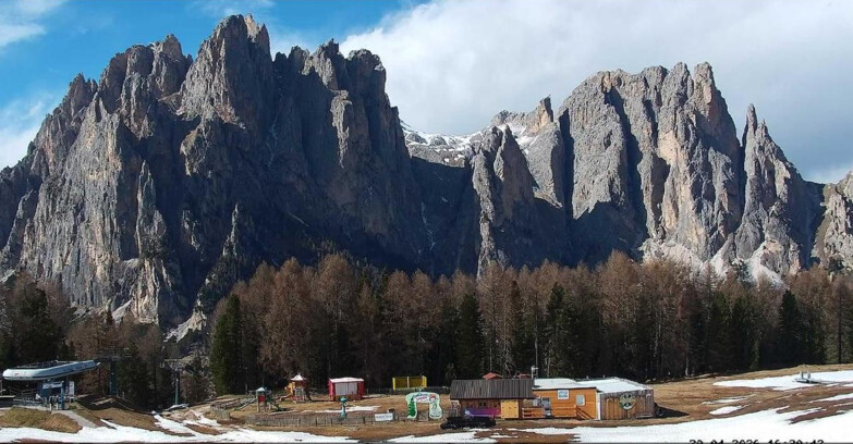 Webcam Vigo di Fassa-Pera-Ciampedie - Vigo - dirupi di Larsech