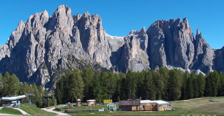 Webcam Vigo di Fassa-Pera-Ciampedie - Vigo - dirupi di Larsech