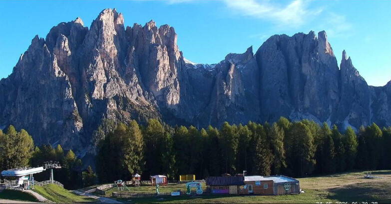 Webcam Vigo di Fassa-Pera-Ciampedie - Vigo - dirupi di Larsech