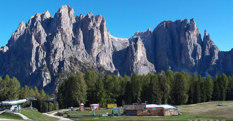 Webcam Vigo di Fassa-Pera-Ciampedie - Vigo - dirupi di Larsech