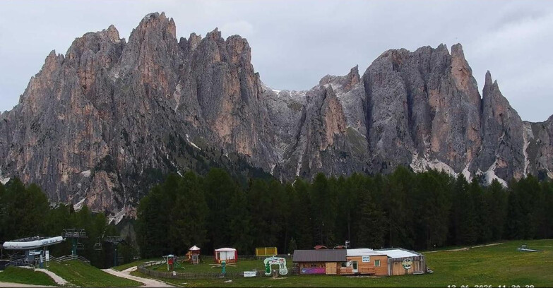 Webcam Vigo di Fassa-Pera-Ciampedìe - Vigo - dirupi di Larsech